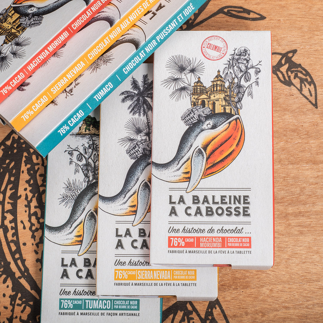 Pack 3 tablettes Colombie 1 Pack de 3 tablettes de chocolat noir de Colombie : Tumaco, Sierra Nevada, Hacienda Morumbi