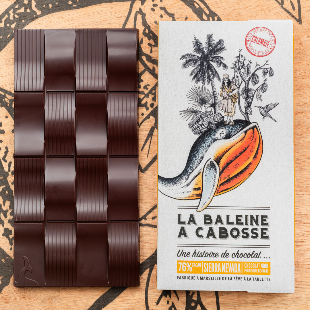 Tablette Colombie Sierra Nevada 76% 1 Tablette de chocolat noir Colombie Sierra Nevada 76%