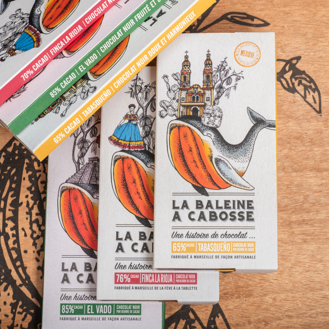 Pack 3 tablettes Mexique 1 Pack de 3 tablettes de chocolat noir du Mexique : Tabasqueño, La Rioja, El Vado