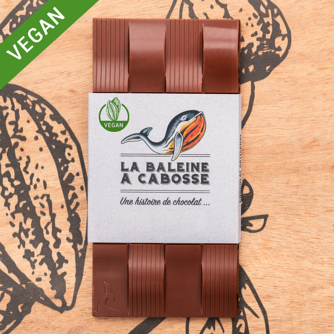 Tablette de chocolat au lait de coco 45% de cacao, vegan 2 Tablette de chocolat au lait de coco 45% de cacao, vegan – Image 2