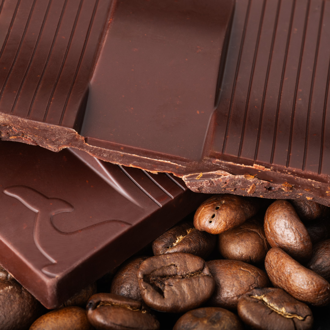 Tablette Chocolat noir 76% & brisures de café 2 Tablette Chocolat noir 76% & brisures de café – Image 2