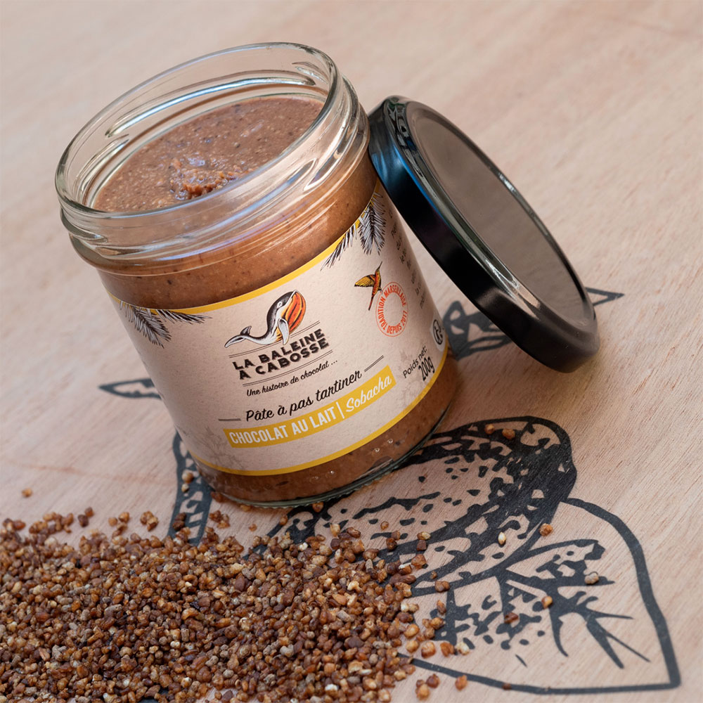 Pâte à PAS tartiner chocolat au lait & sobacha 1 Pâte à PAS tartiner chocolat au lait & sobacha