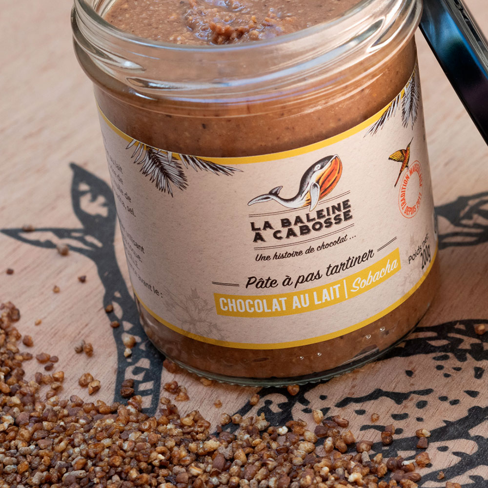 Pâte à PAS tartiner chocolat au lait & sobacha 3 Pâte à PAS tartiner chocolat au lait & sobacha – Image 3