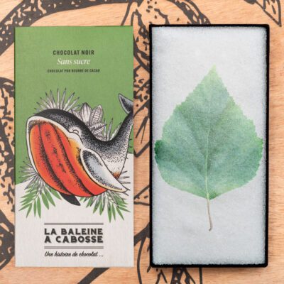 Tablette de chocolat noir sans sucre 76%