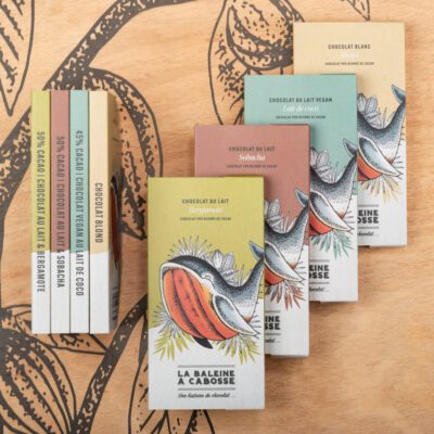Pack Gourmand : 4 tablettes de chocolat au lait & blanc
